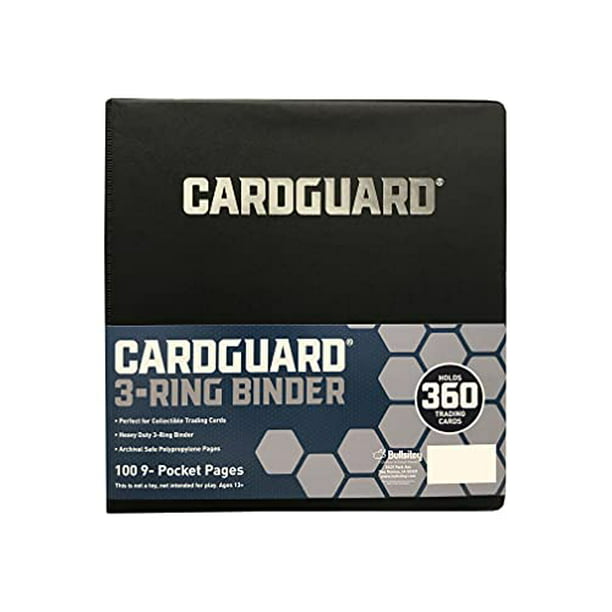CardGuard Premium 3-Ring 3 Card Binder Including 100 Starter Series 9-Pocket Pages 